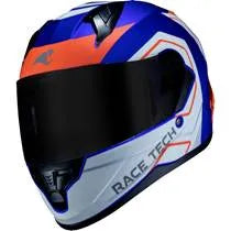 Capacete Race Tech Sector Exilio - Azul/Laranja Fosco