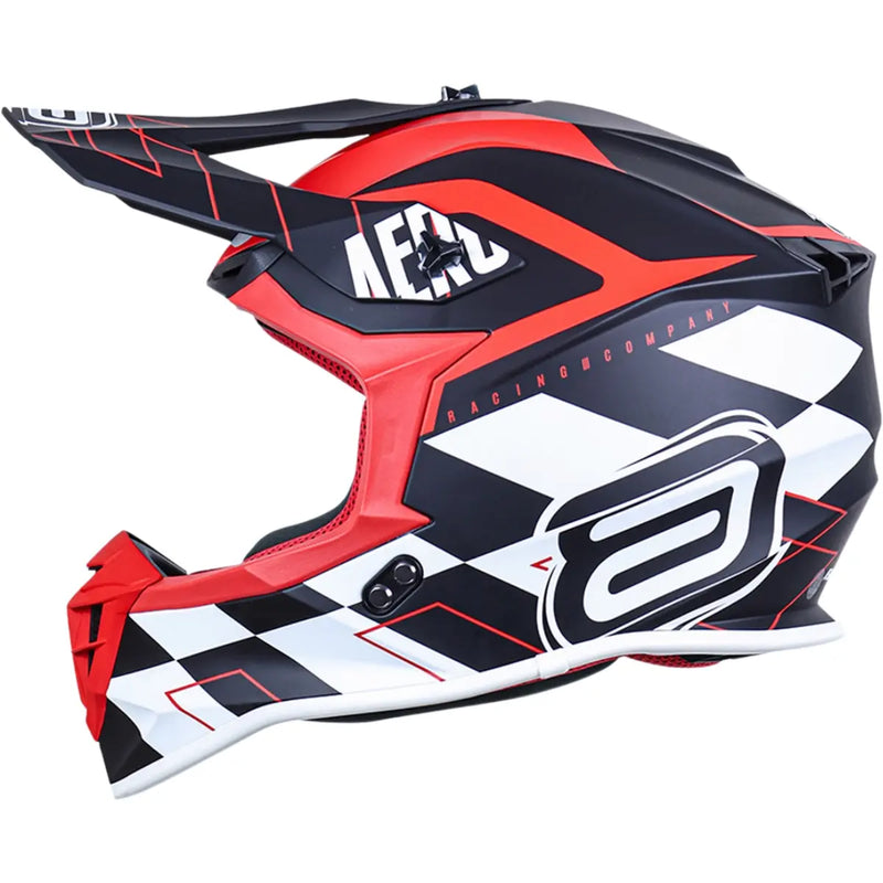 Capacete ASW R3 Victorius - Preto/Branco/Vermelho