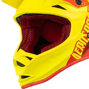 Capacete ASW Fusion Sawn - Amarelo Fluor/Vermelho