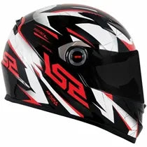 Capacete LS2 FF358 Draze Preto/Branco/Vermelho