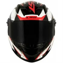 Capacete LS2 FF358 Draze Preto/Branco/Vermelho