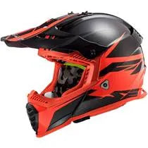 Capacete LS2 MX437 Fast Roar - Preto/Vermelho