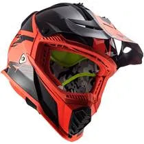 Capacete LS2 MX437 Fast Roar - Preto/Vermelho