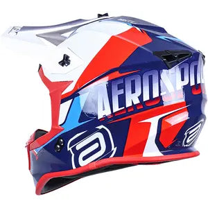 Capacete ASW R3 Evade - Azul/Vermelho/Branco