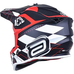 Capacete ASW R3 Victorius - Preto/Branco/Vermelho