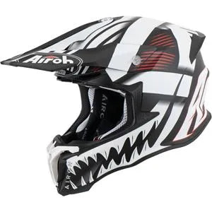 Capacete Airoh Twist 2.0 Mask Preto/Branco Fosco