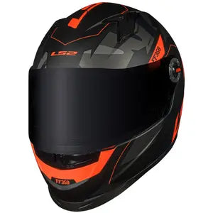 Capacete LS2 FF358 Tank - Preto/Laranja Camuflado Fosco