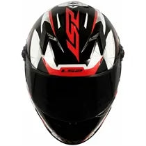 Capacete LS2 FF358 Draze Preto/Branco/Vermelho