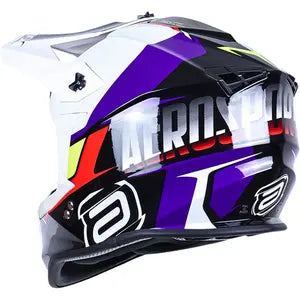 Capacete ASW R3 Evade - Preto/Roxo/Branco