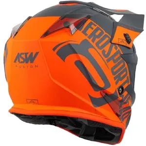 Capacete ASW Fusion Sawn - Laranja/Cinza