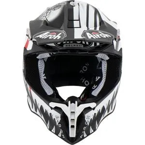 Capacete Airoh Twist 2.0 Mask Preto/Branco Fosco