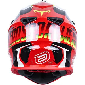 Capacete ASW R3 Evade - Vermelho/Preto/Cinza/Amarelo