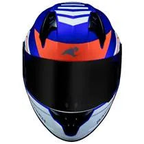 Capacete Race Tech Sector Exilio - Azul/Laranja Fosco