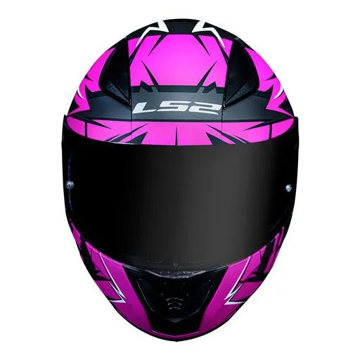 LS2 FF353 Rapid Tagline Preto e Rosa